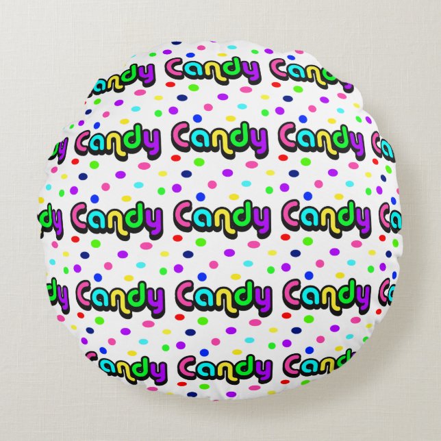 Candy Round Pillow (Front)
