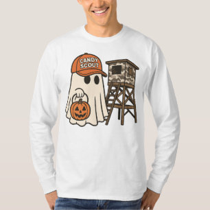 Candy Scout Ghost at the Camo Tower T-Shirt
