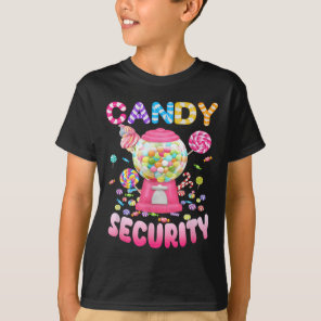 Candy-security Candyland Costume Kids Teens Adult  T-Shirt