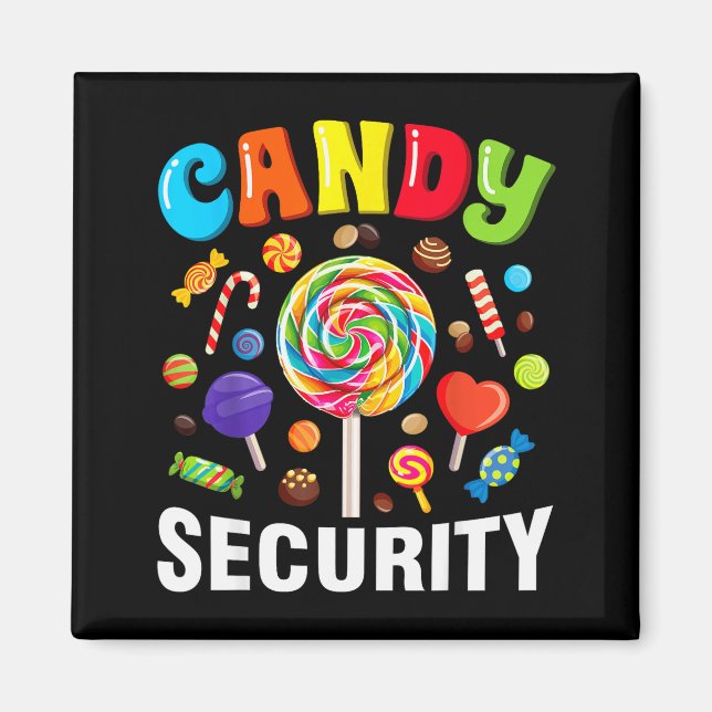 Candy Security Funny Halloween Costume  Magnet (Front)