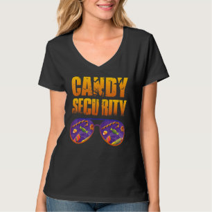 Candy Security  Halloween Costume Man Dad Big brot T-Shirt
