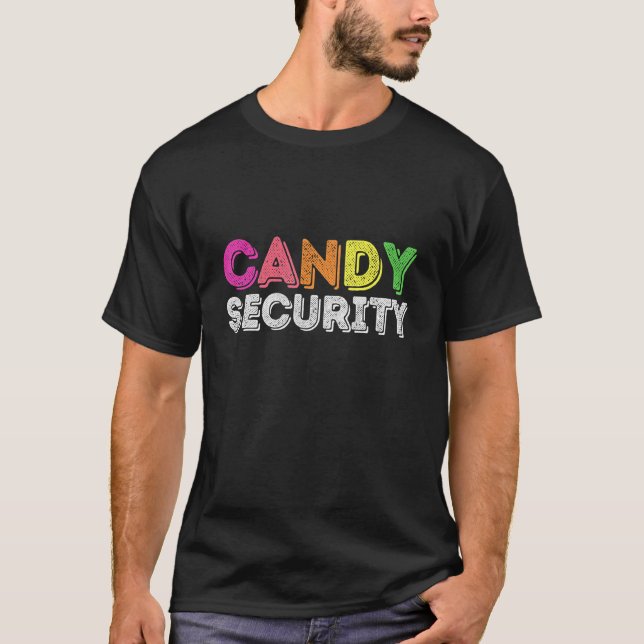   Candy Security Halloween Costume T-Shirt (Front)