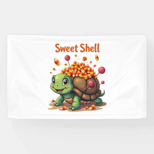 Candy Shell Turtle Banner (Horizontal)