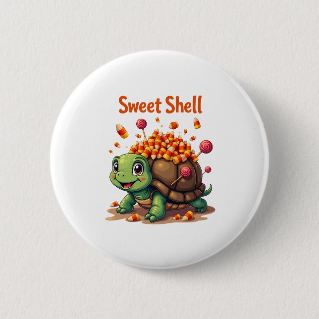 Candy Shell Turtle Button (Front)