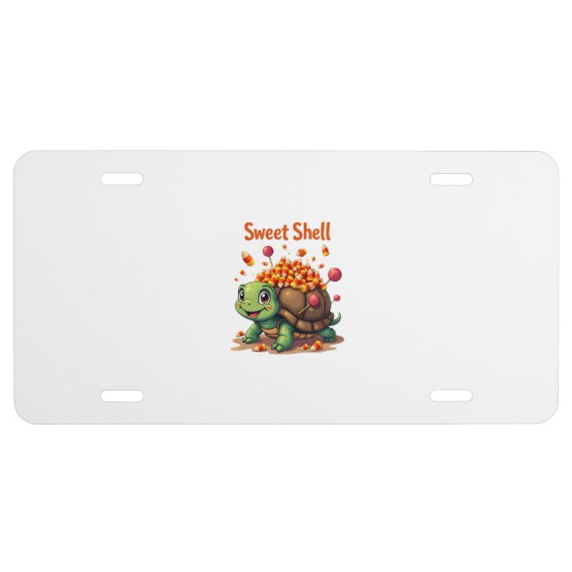 Candy Shell Turtle License Plate (Front)