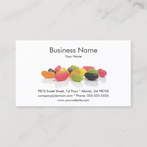 Customizable Candy Shop Business Card