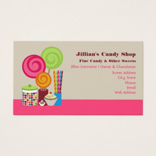 Candy Shop Business Cards Zazzle