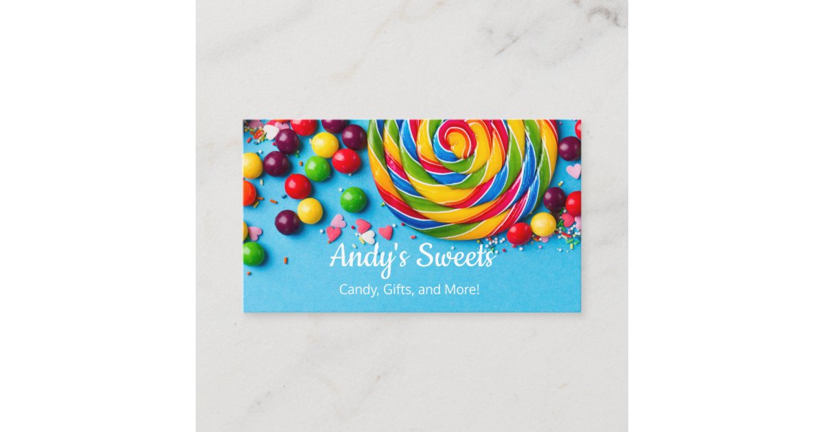 Candy Shop Sweets Store Business Cards Zazzle
