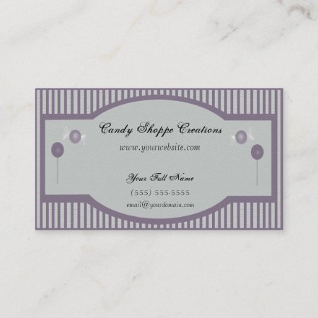 Candy Shoppe Business Card - Purple