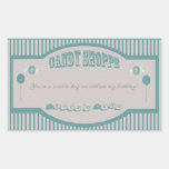 Candy Shoppe Stickers - Teal at Zazzle