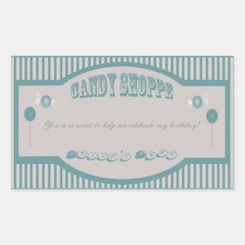 Candy Shoppe Stickers - Teal by MudPieSoup at Zazzle