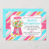 Candy Shoppe Sweet Shop Birthday Invitations (Front/Back)