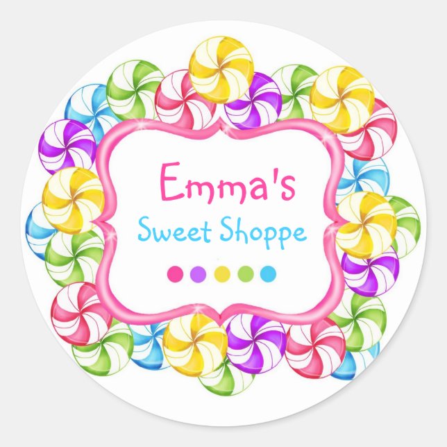 Candy Shoppe Swirl Stickers (Front)