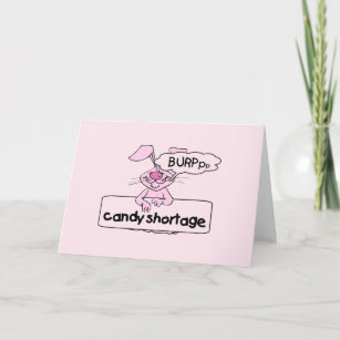 Candy Shortage Easter T-shirts and Gifts Holiday Card
