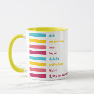 Candy Shushes! Fun Colorful Funny Shhh Mug