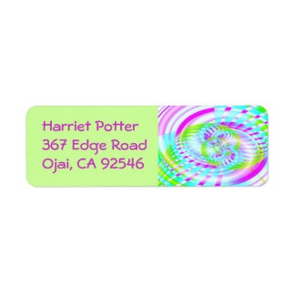 Candy Sky 3 Fine Fractal Art Label