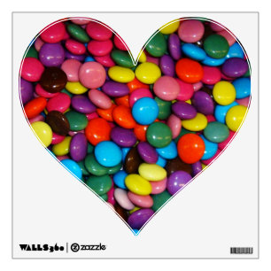 Candy Smarties Heart Wall Decal