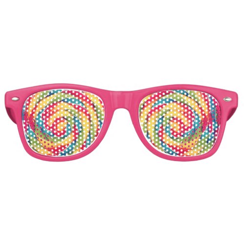 Candy Spiral Lollipop Retro Sunglasses