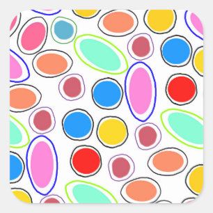 Candy Spots Square Sticker