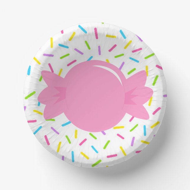 Candy Sprinkle Paper Bowls (Front)