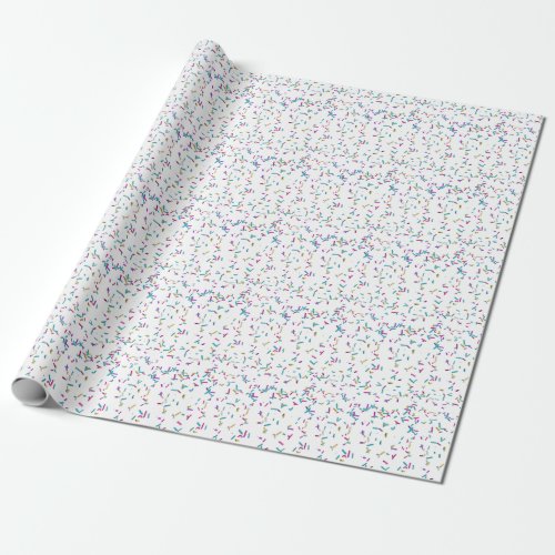 Candy sprinkle pattern wrapping paper