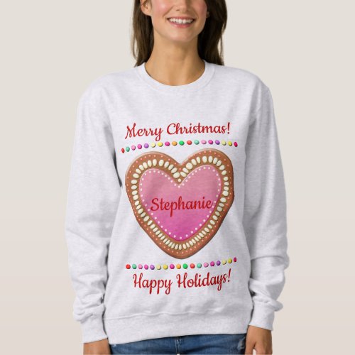 Candy_Sprinkled German Gingerbread Heart Sweatshirt