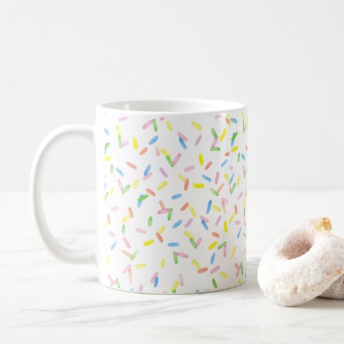 Candy sprinkles cute colorful watercolor mug