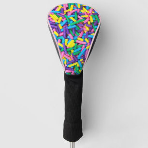 Candy Sprinkles in Pink Purple Blue Yellow Green Golf Head Cover