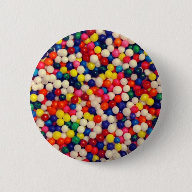 Candy Sprinkles Pinback Button (Front)