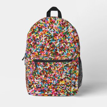 Candy Sprinkles Printed Backpack by CarriesCamera at Zazzle