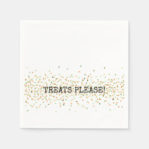 Candy Sprinkles TREATS PLEASE Halloween Kids Fall Napkins