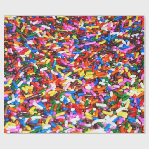 Candy Sprinkles Wrapping Paper Zazzle