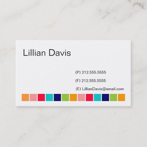 Customizable Candy Squares Business Card Templates