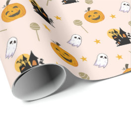Candy Star Halloween Wrapping Paper