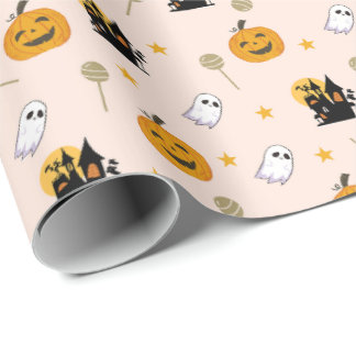 Candy Star Halloween  Wrapping Paper