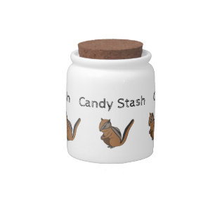 Candy Stash Cute Chipmunk Jar