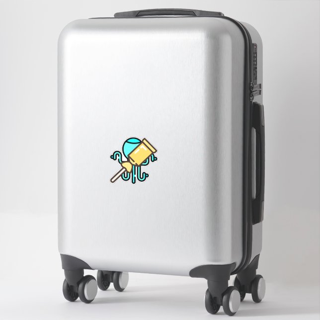candy-stick-1 sticker (Suitcase)