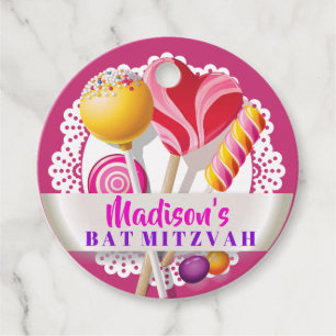 CANDY STORE Bat Mitzvah Gift Tag