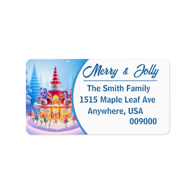 Candy Store - Return Address Label (Front)