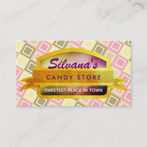 Candy Store Slogans Business Cards