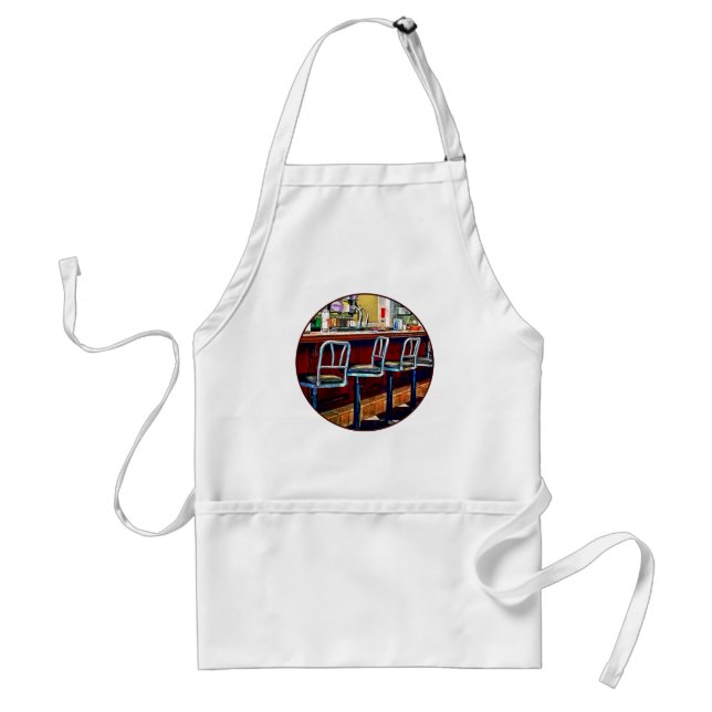 Candy Store With Soda Fountain Adult Apron (Front)