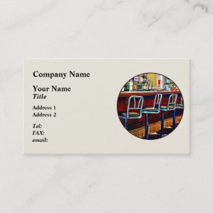 Candy Store With Soda Fountain Business Card