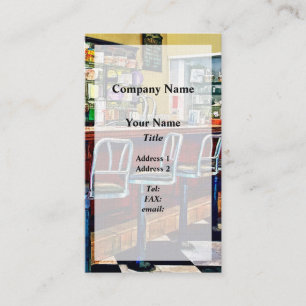 Candy Store With Soda Fountain Business Card
