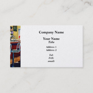 Candy Store With Soda Fountain Business Card