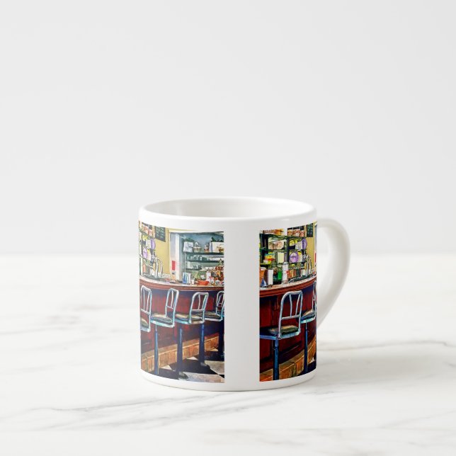 Candy Store With Soda Fountain Espresso Cup (Front Right)