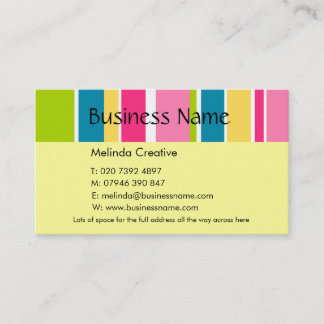 Candy Stripe Business Card