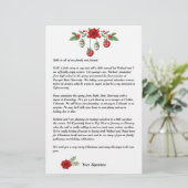  Candy Stripe Christmas Family Newsletter Add Text Stationery (Standing Front)