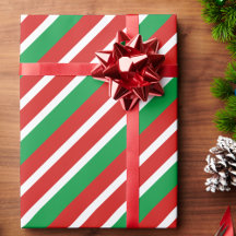 Candy Stripe Christmas Red Green White