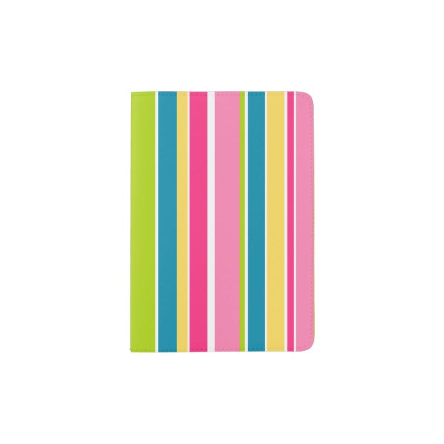 Candy Stripe Passport Holder (Front)
