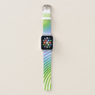 Candy Stripe Pastel Rainbow Bright Happy Color App Apple Watch Band